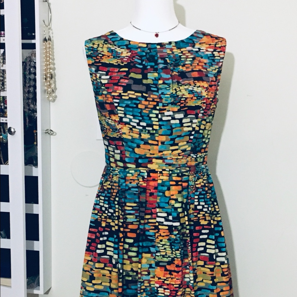 Ellen Tracy Multi-Color Dress